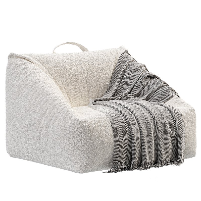 Stone Tan Velvet Corduroy Kids Lounge Chair Image 1