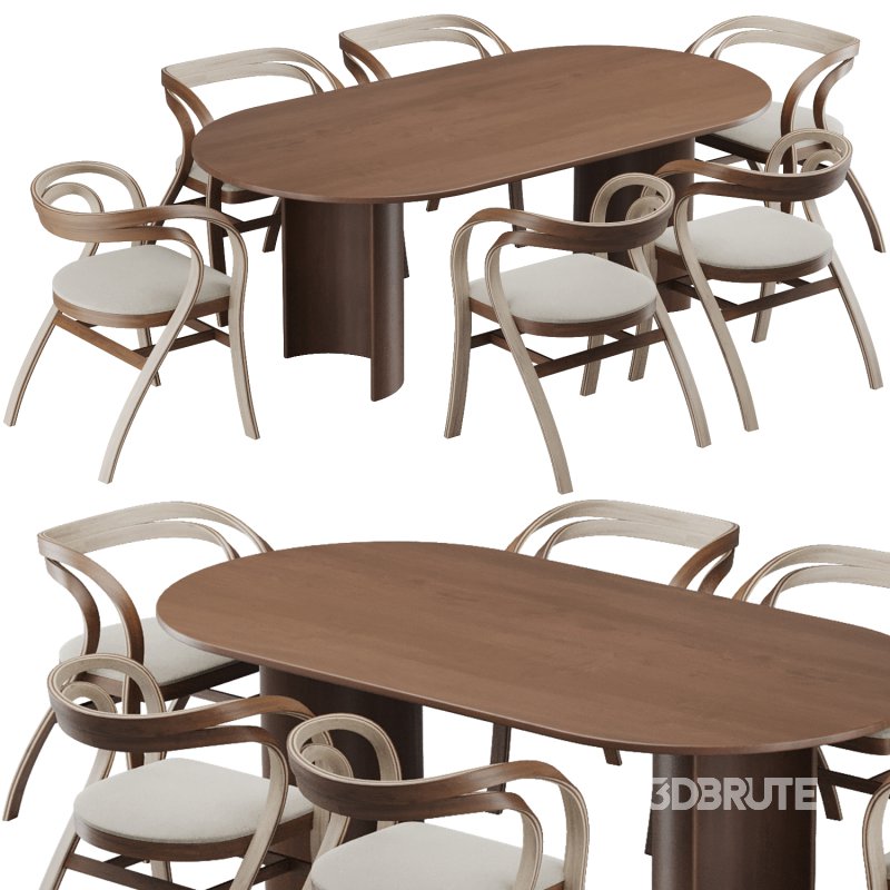 Dinning chair and table280 Image 1
