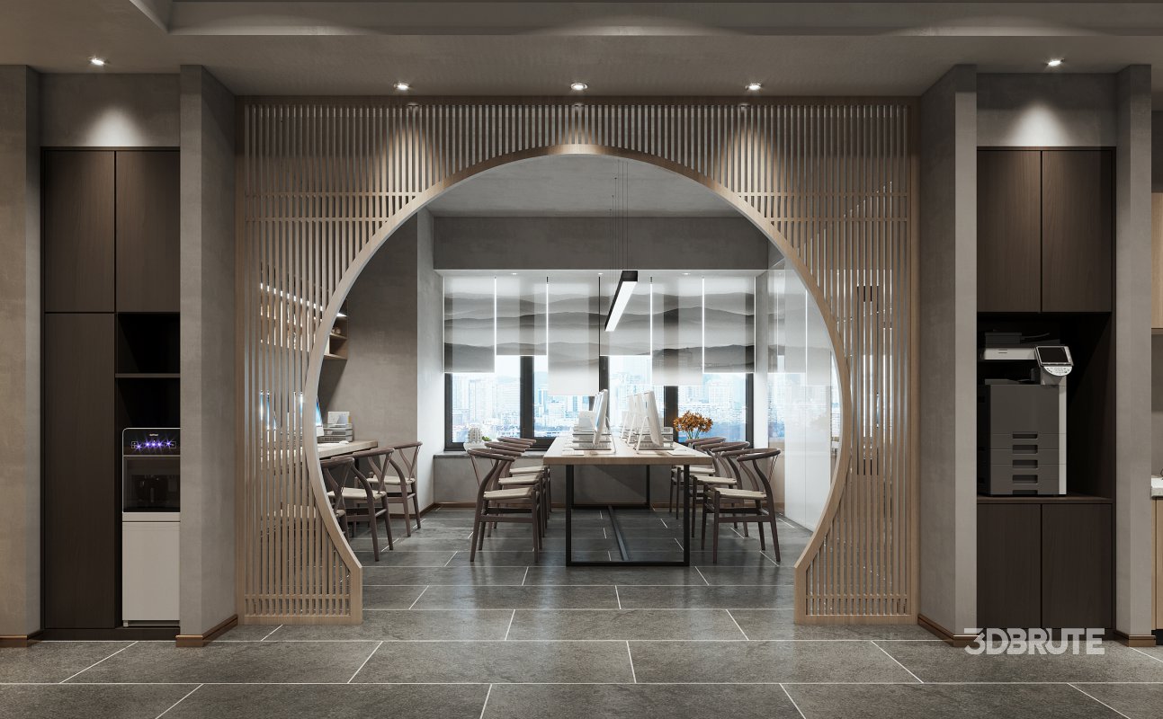 chinese reception lobby office Image 2