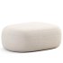 Pouf Ovale Design Scandinave En Tissu Boucle BILY - Thumbnail 4