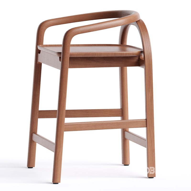 MERU COUNTER STOOL Teak Image 3