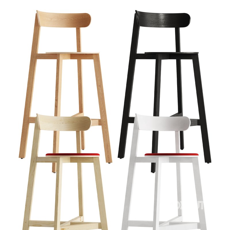 Roda Chair and Bar Stool by Branca Lisboa Image 7