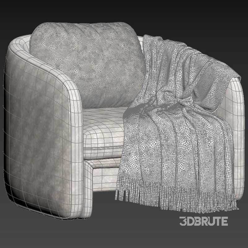 Fauteuil Bas Tissu Bouclette By Laredoute Image 5