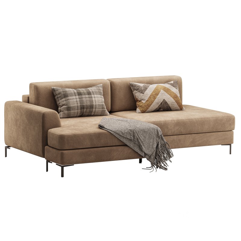 Corner sofa Edwin Velvet Terra Image 6