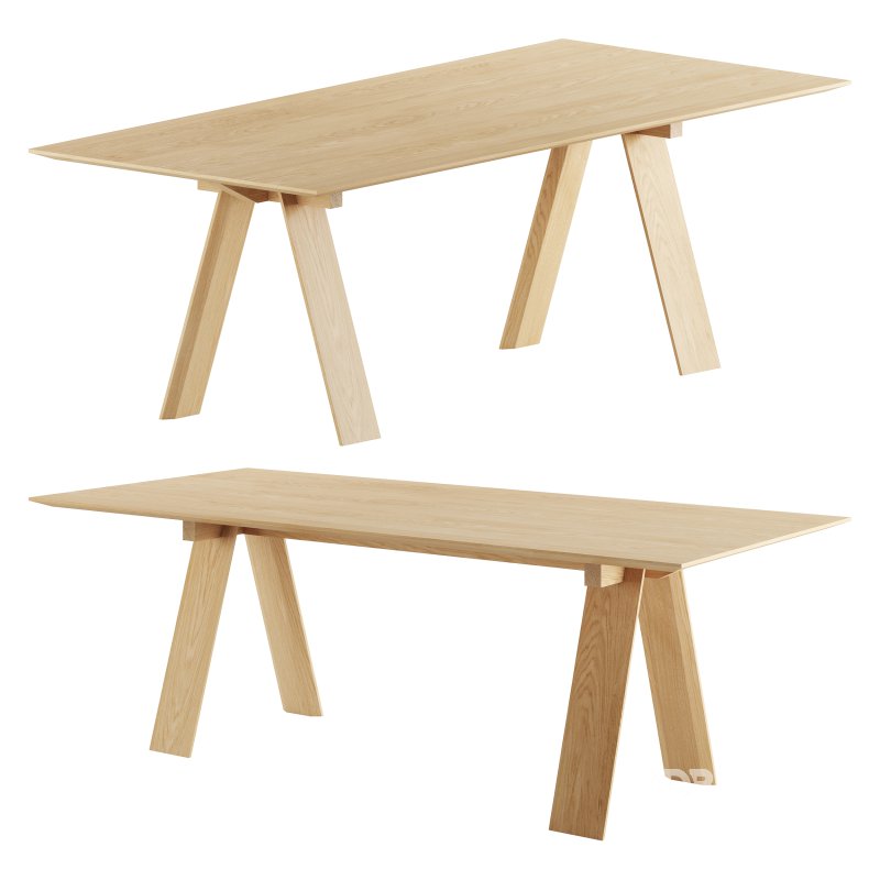 Trave Square Dining Table by Branca Lisboa Image 6