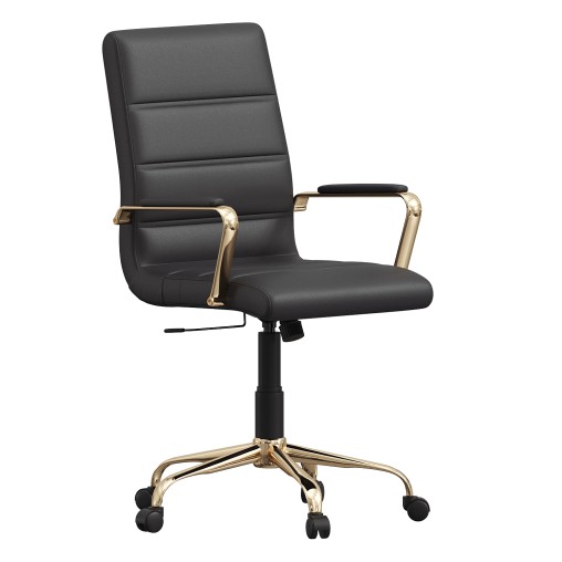 Flash Furniture Executive Swivel Chair in Black