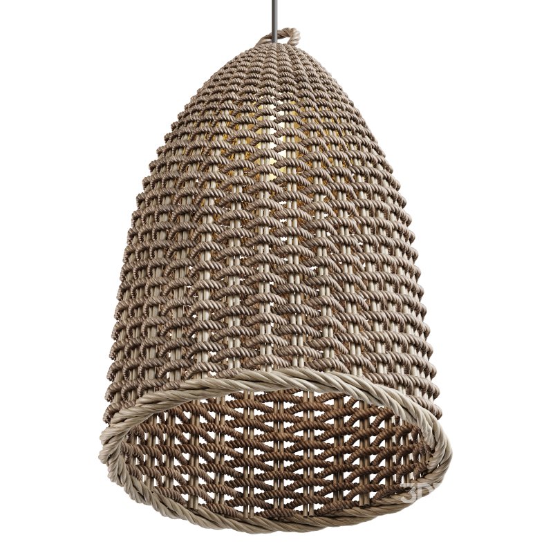 Rattan Bell Pendant Light Image 5