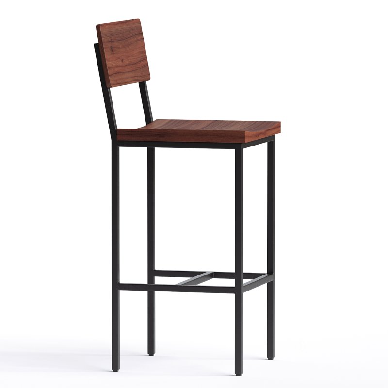 Memphis Solid Wood Bar Stool Image 2