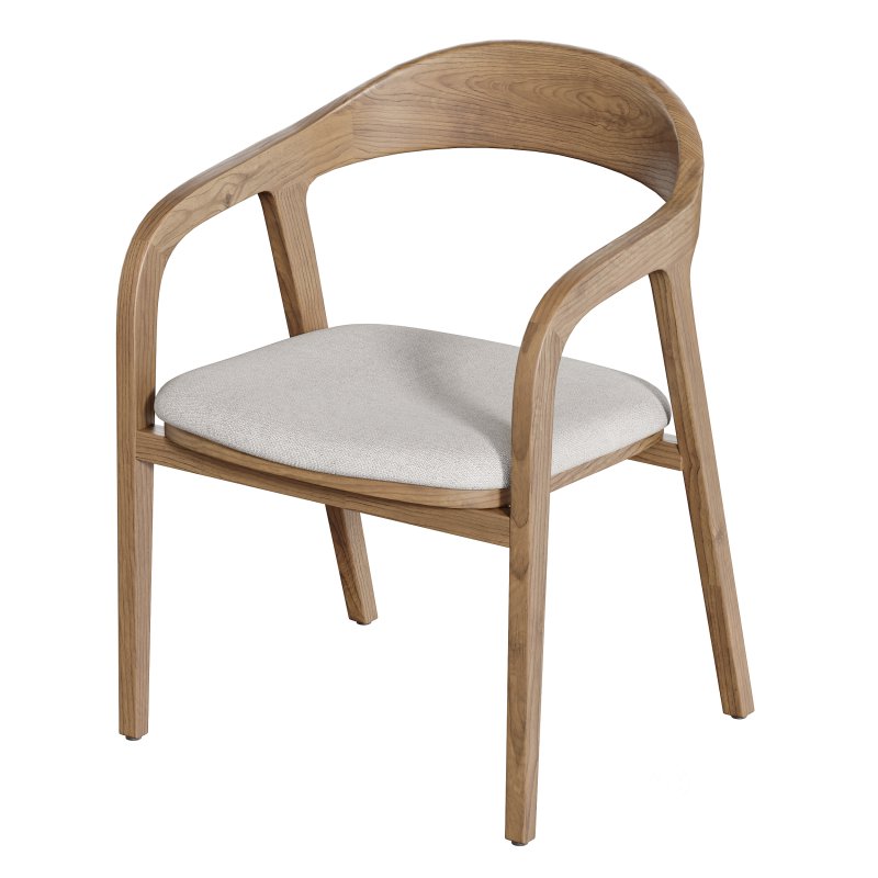 Dining chair armrest chair walnut wood Amir Image 3