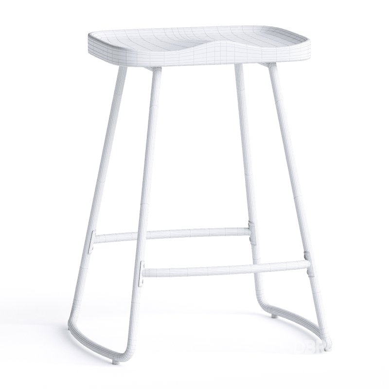 Rodriques Counter Stool with Metal Frame Image 3