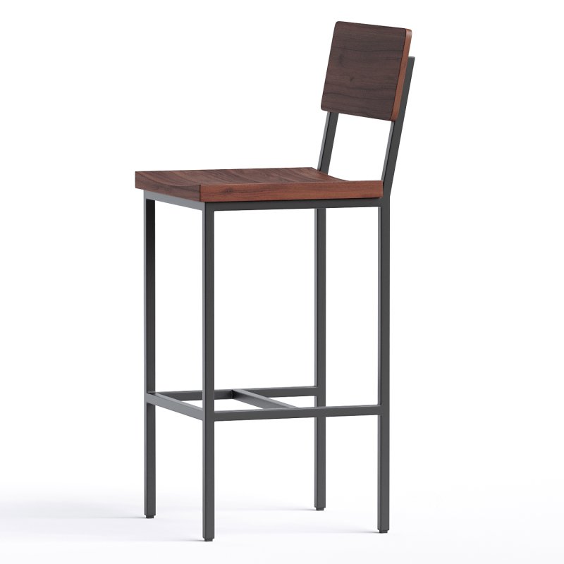 Memphis Solid Wood Bar Stool Image 3