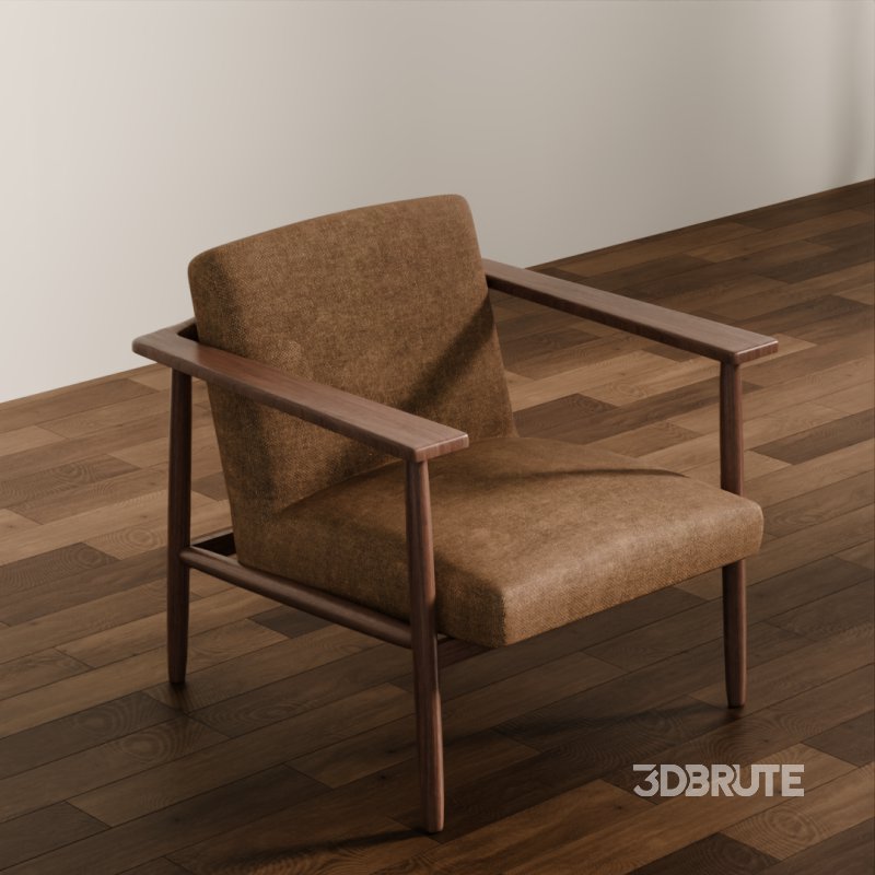 Vintage Wooden Armchair Image 5