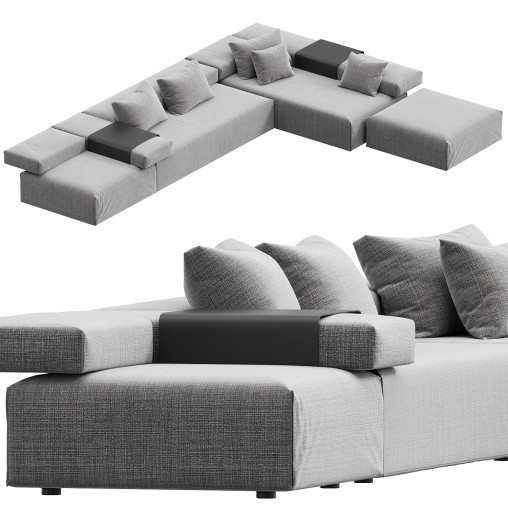 CINDER BLOCK modular sofa design Luca Nichetto Combination 04