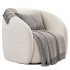 Alessa Swivel Armchair Luna Cloud White - Thumbnail 1