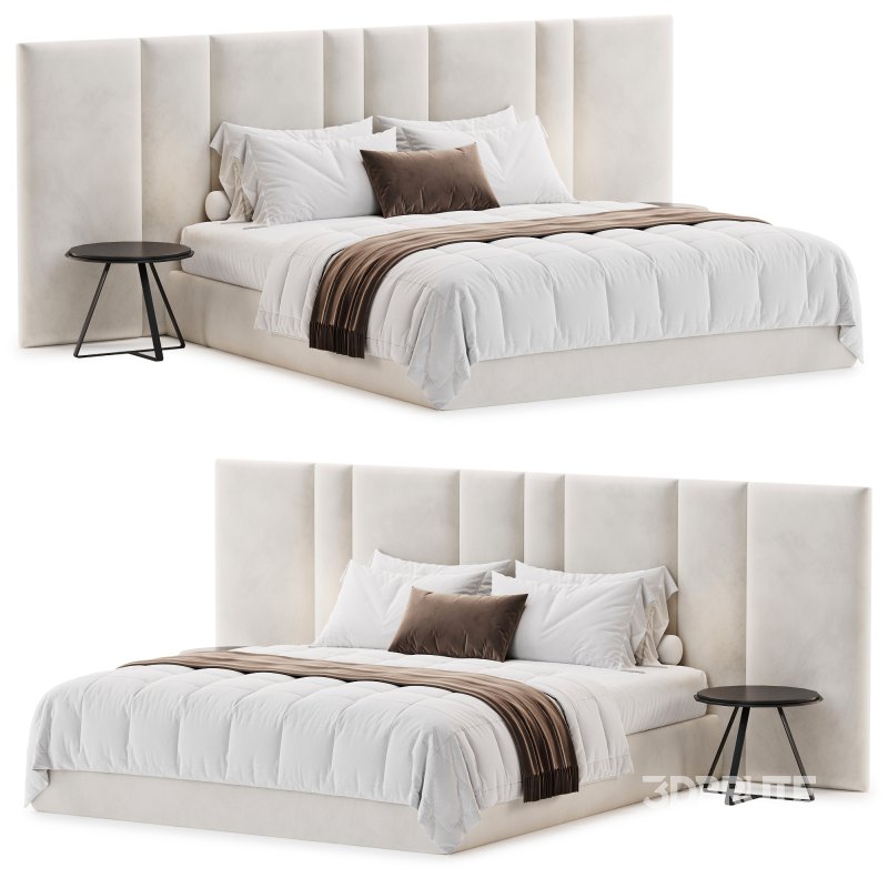 Futuro Bed with wide Headboard By Sensorsleep Image 1