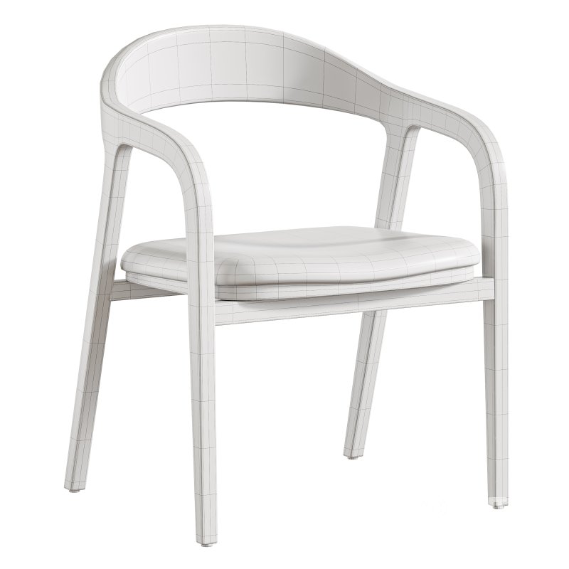 Dining chair armrest chair walnut wood Amir Image 7