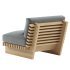 Taiko Stained Teak Outdoor Lounge Chair - Thumbnail 2