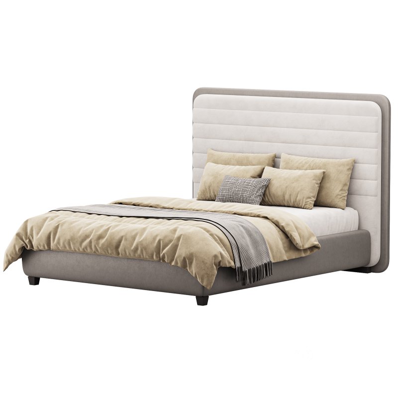 Double bed with upholstered headboard 180×200 Image 3