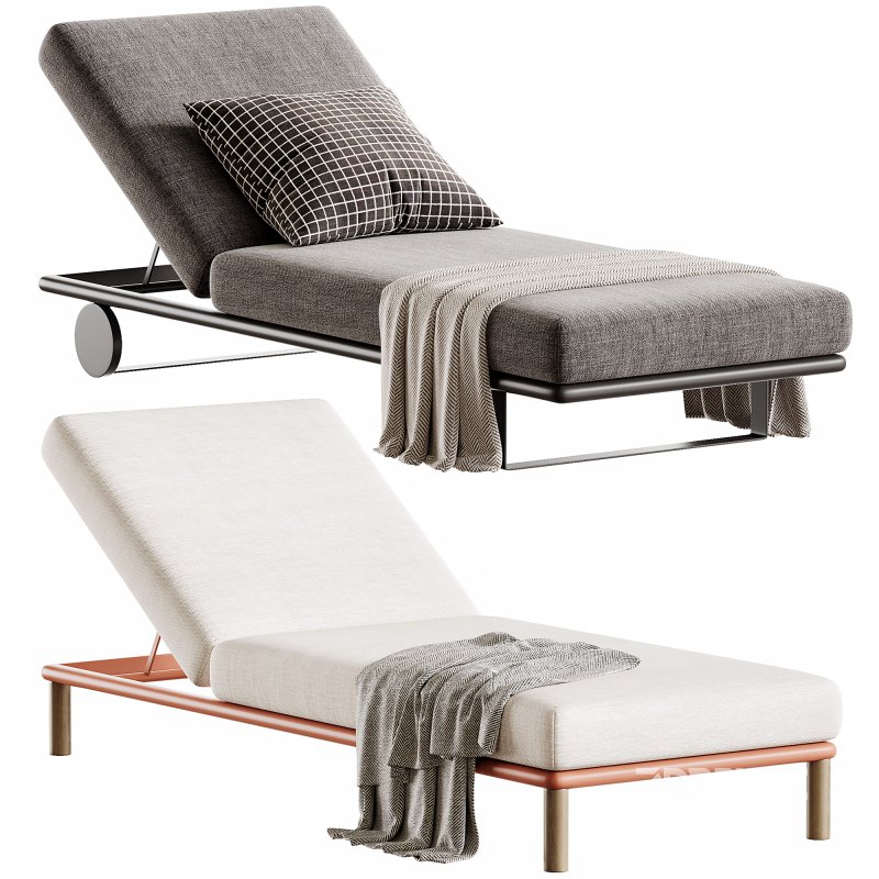 Deckchair Outdoor Sun Lounger Image 4