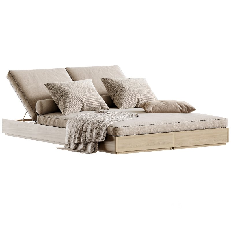 Hayman Teak Double Sun Lounge Image 7