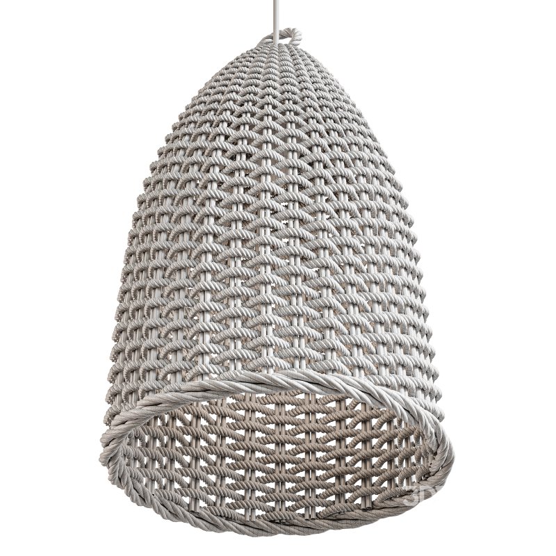 Rattan Bell Pendant Light Image 7