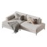 Corner sofa Edwin Velvet Terra - Thumbnail 2
