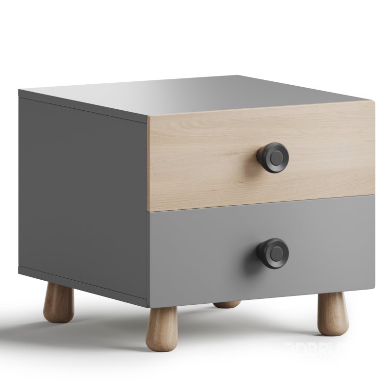 Bedside Table with a Door Image 4