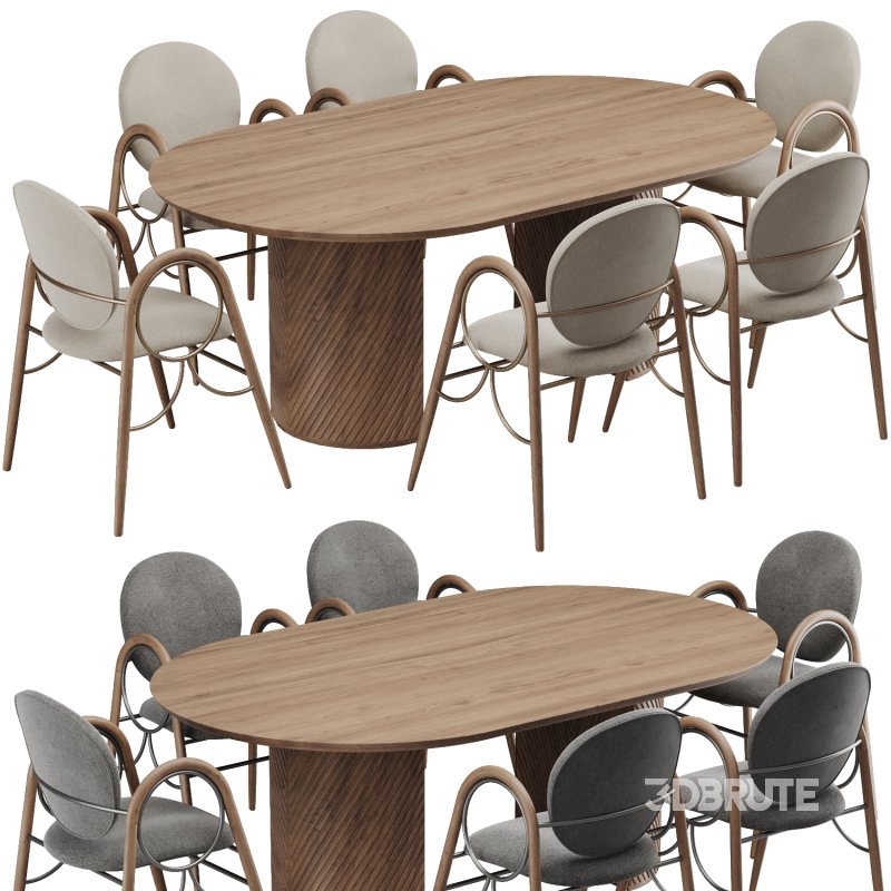 Dinning chair and table284 Image 2