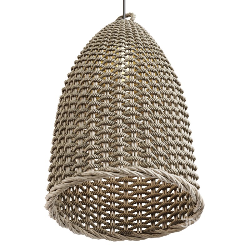 Rattan Bell Pendant Light Image 6