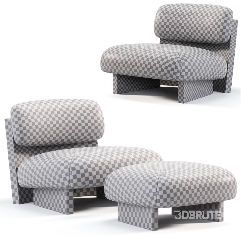 Jia Chair And Ottoman Image 5