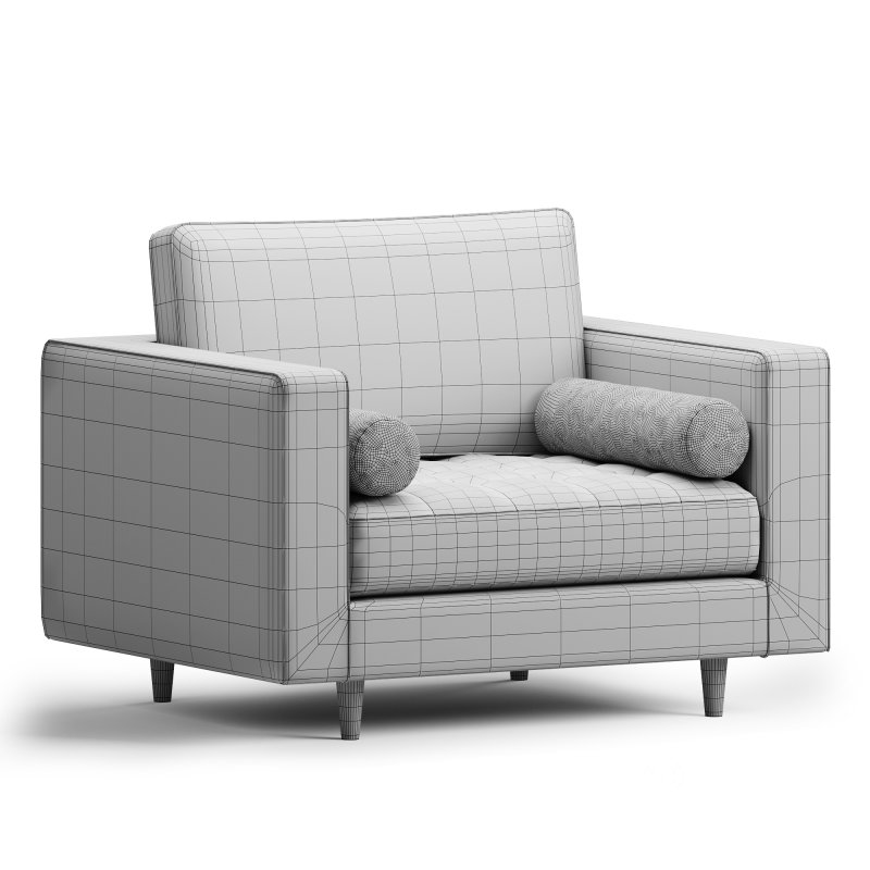 Henrietta Armchair Moss Green Velvet Image 4