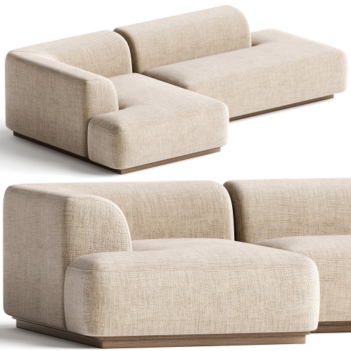 Corner sofa XL in bouclette, Jacopo