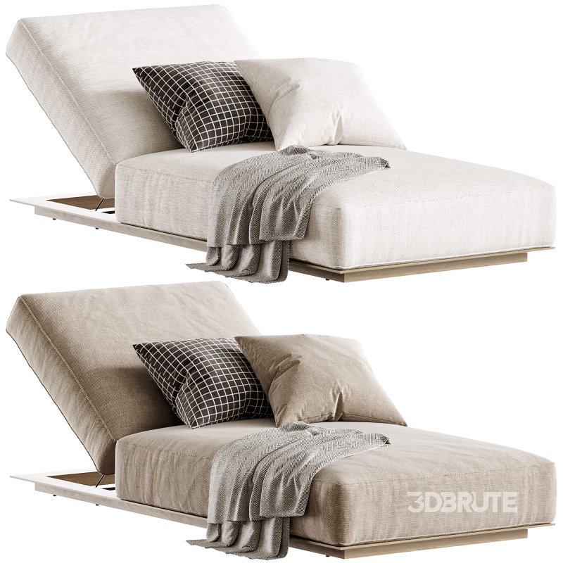 Santorini Outdoor Sun Lounge Image 2