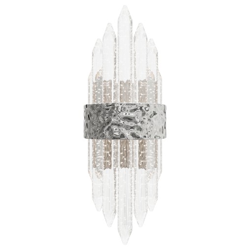Sconce glass transparent chrome 62GDW-920-500CH