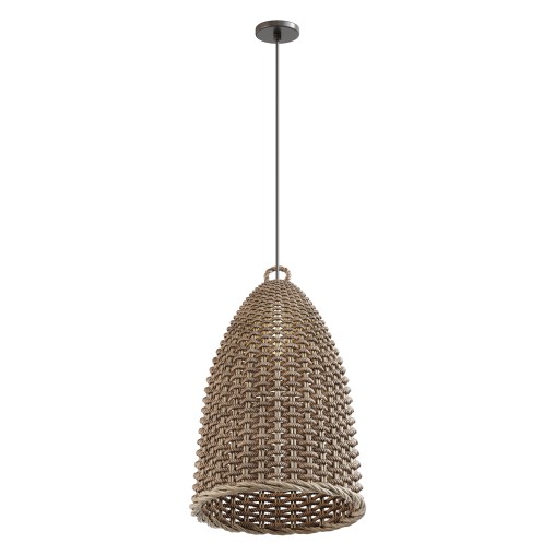 Rattan Bell Pendant Light