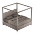 Palma Upholstered Canopy King Bed - Thumbnail 4