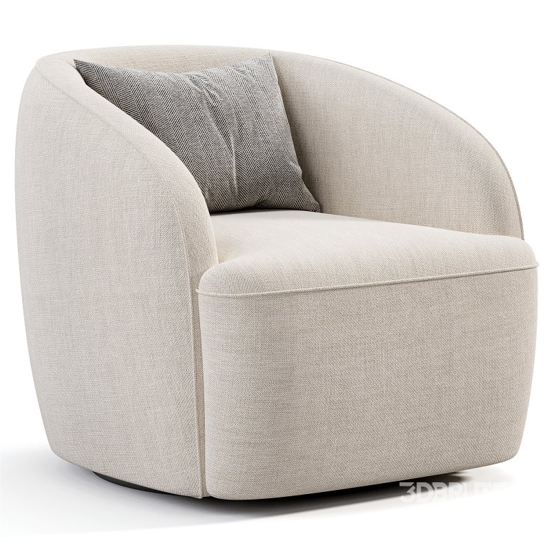 Alma Swivel Lounge Chair Image 1