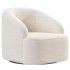 Boucle Upholstered Swivel Armchair - Thumbnail 4