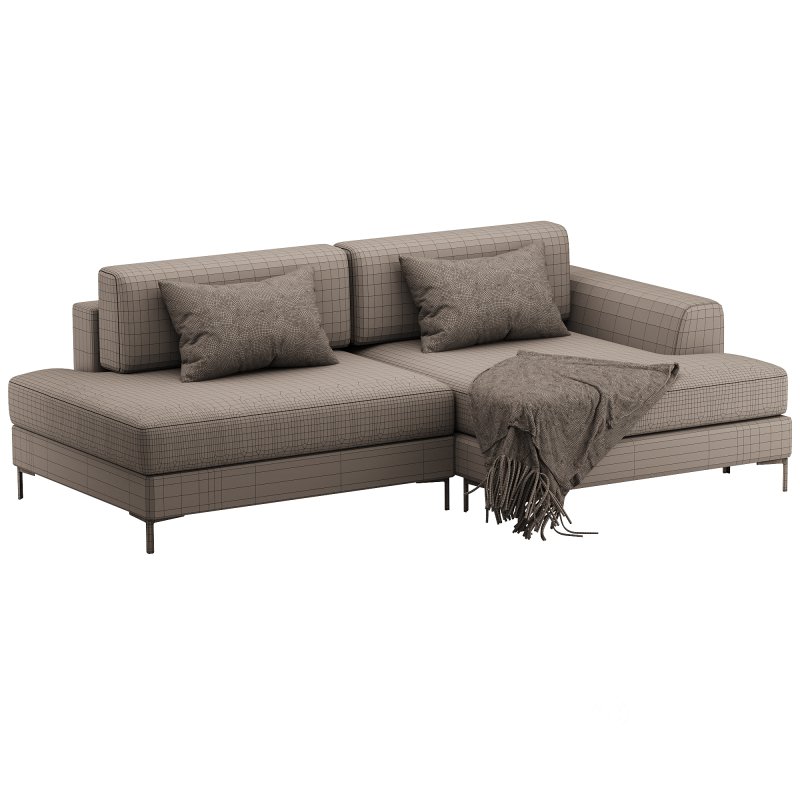 Corner sofa Edwin Velvet Terra Image 14