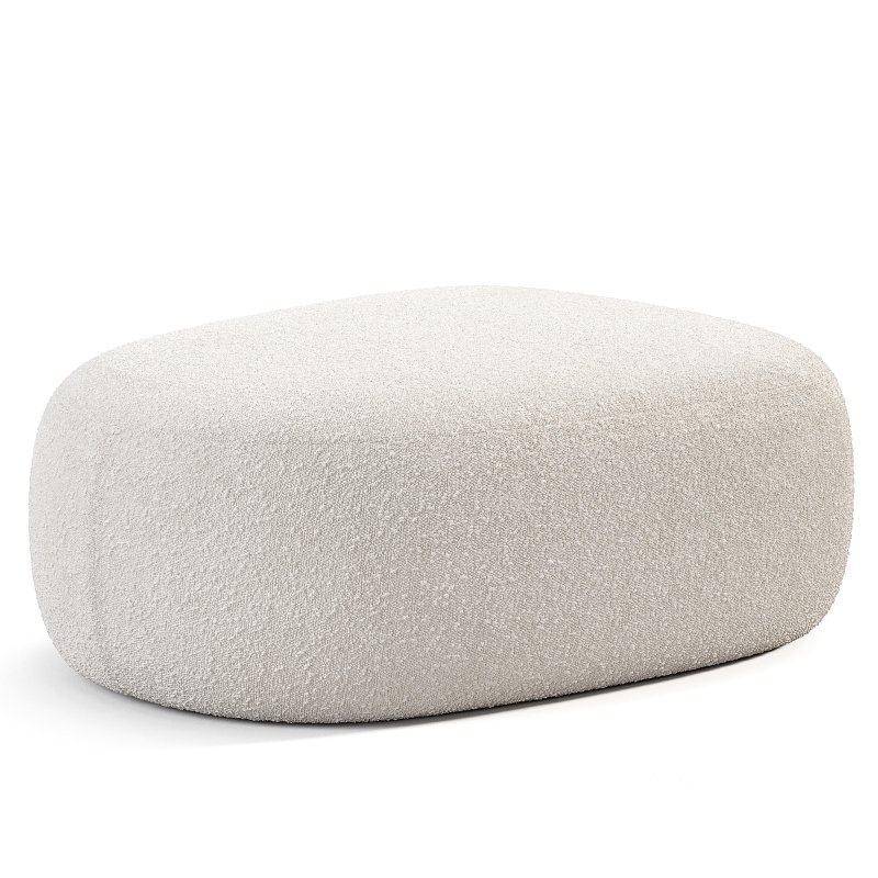 Pouf Bily Boucle Beige Image 2