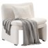 Maya White Sheepskin Accent Chair - Thumbnail 3