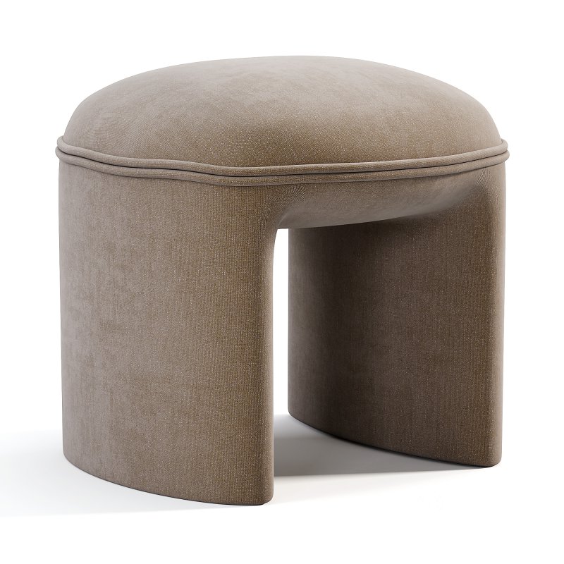 Tabouret Pouf En Bouclette Image 2