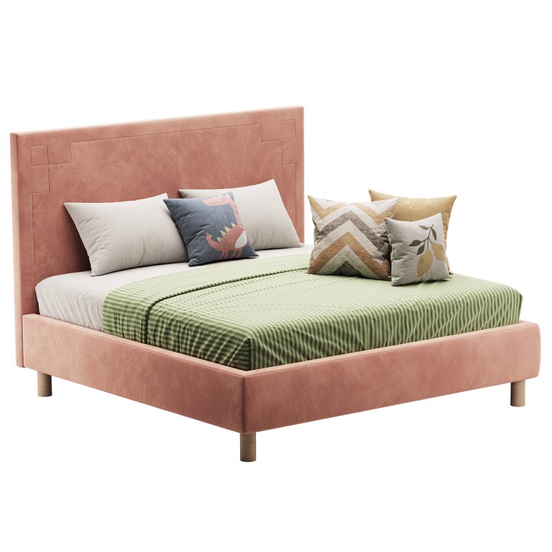 Kids Bed pink Aiden Pink Image 1