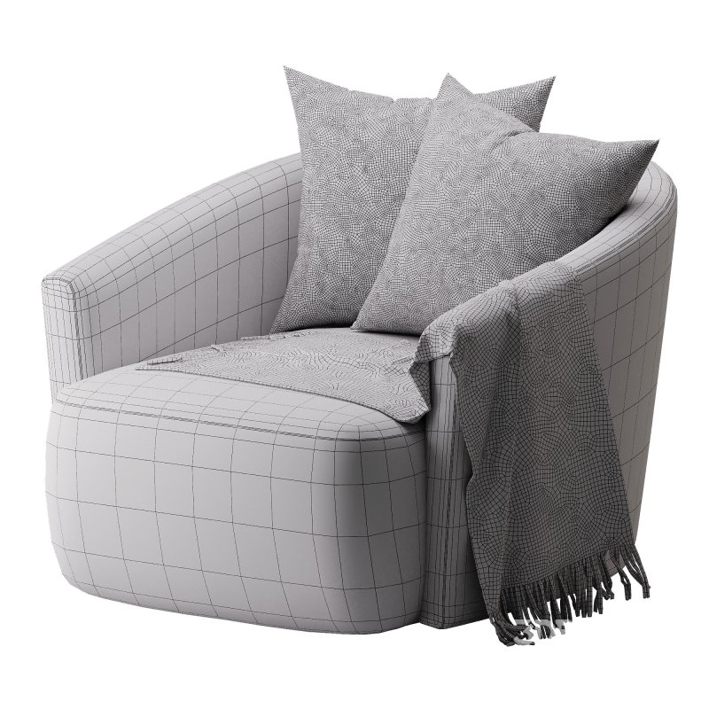 Four Hands Chloe Swivel Chair Image 4