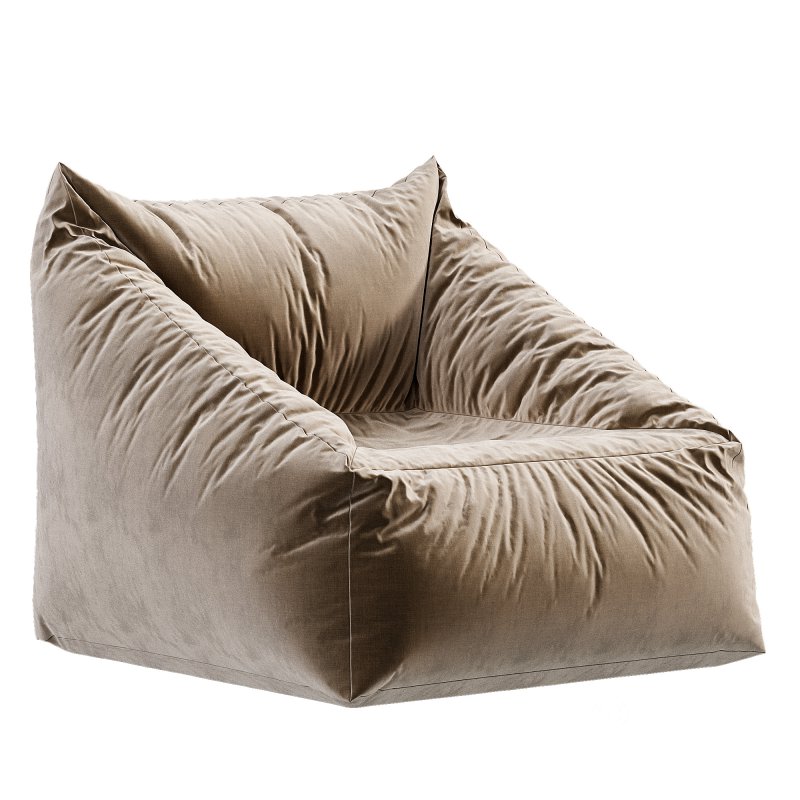 Cooper Faux Sheepskin Bean Bag Chair Image 5