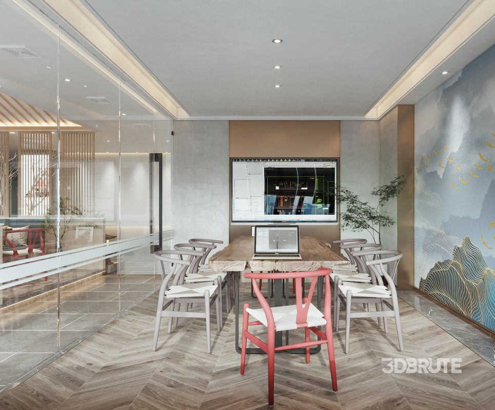 chinese reception lobby office Image 3