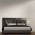 Stylish Modern Bed with Cushions and Headboard - Thumbnail 3