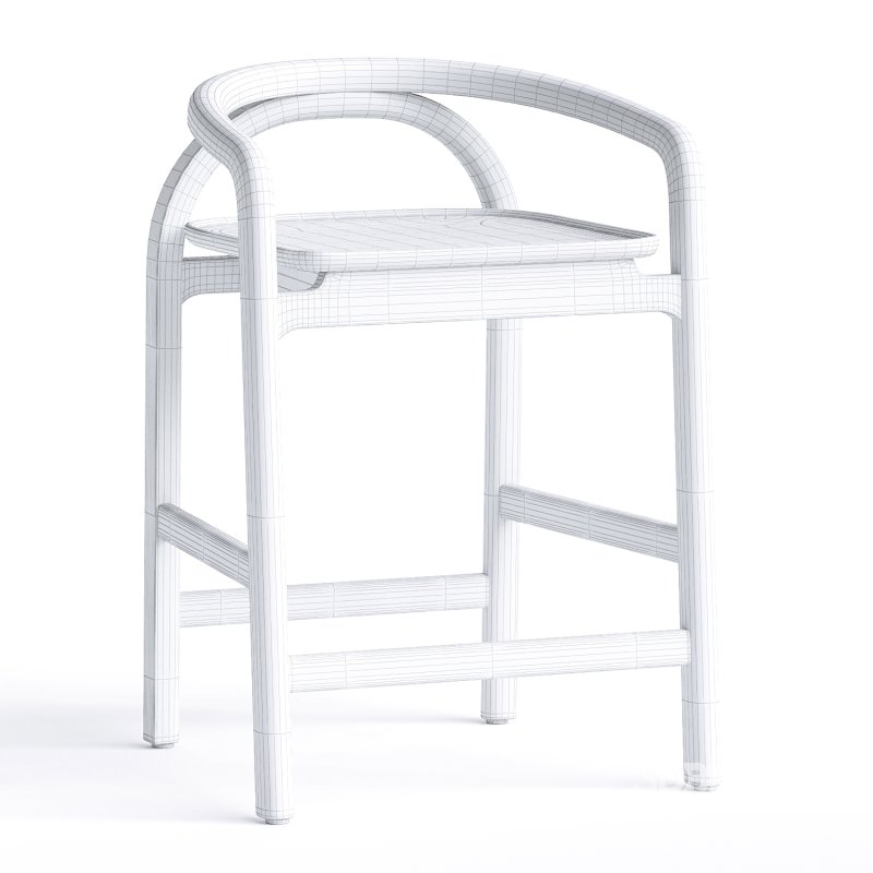 MERU COUNTER STOOL Teak Image 1