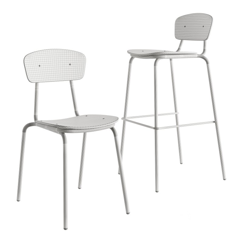 Simple Chair and Bar Stool by Mara Image 5