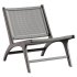 Hamma teak and natural rattan armchair - Thumbnail 5